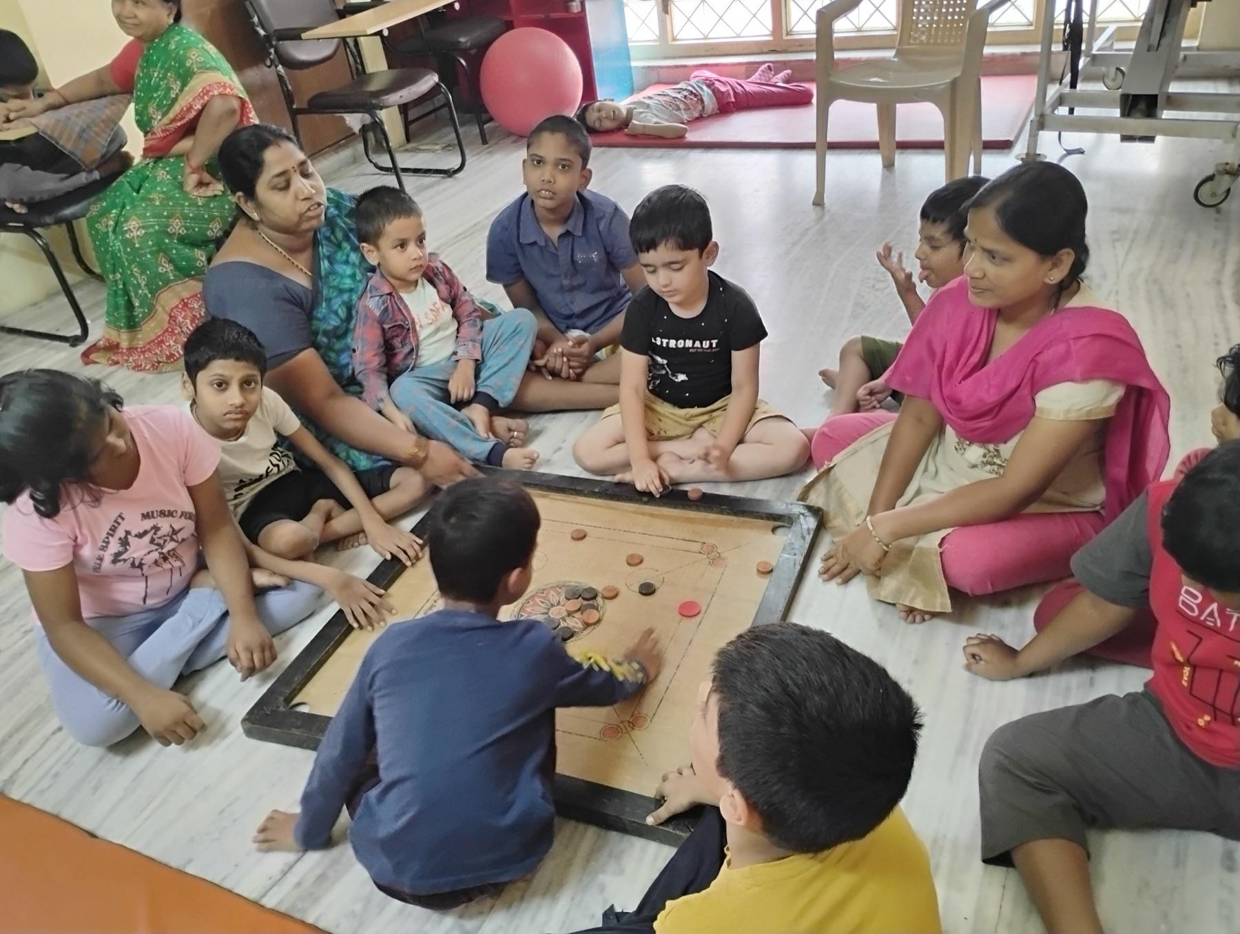 Shared encouragement at Abhilasha Rehabilitation Centre